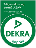 DEKRA-Siegel: Trägerzulassung gemäß AZAV